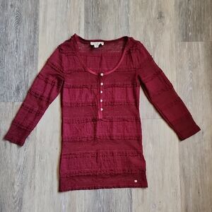 Ralph Lauren Burgundy Blouse